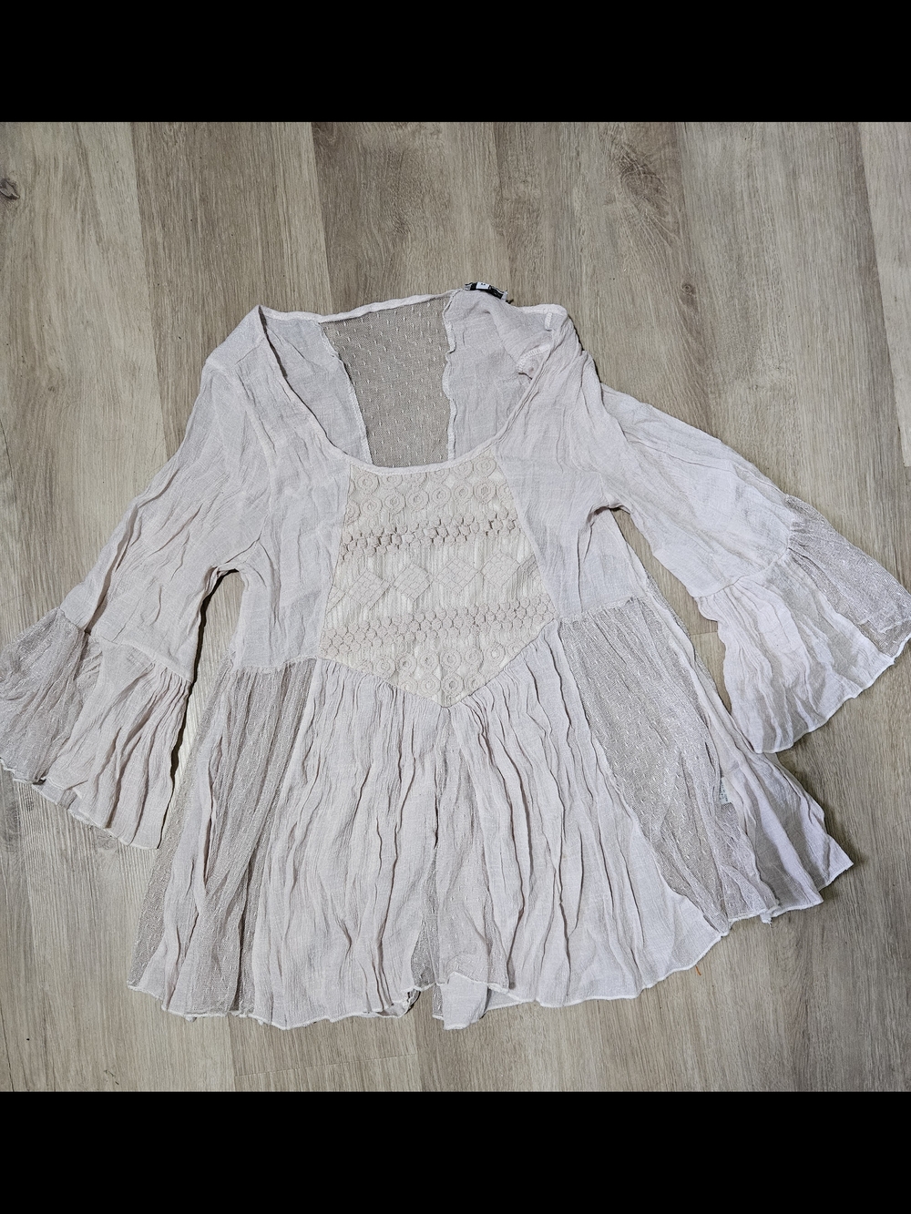 J Gee Boho Embroidered-Front Tunic Top in White